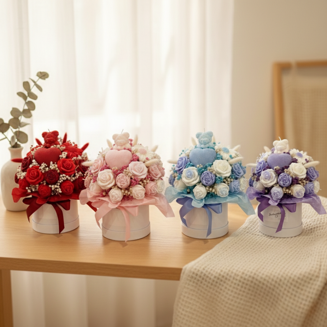 Flower Bouquet Candles