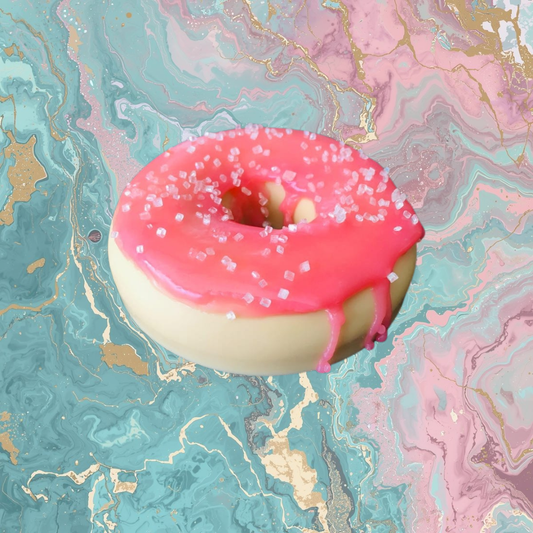 Vanilla Donut with Strawberry Glaze