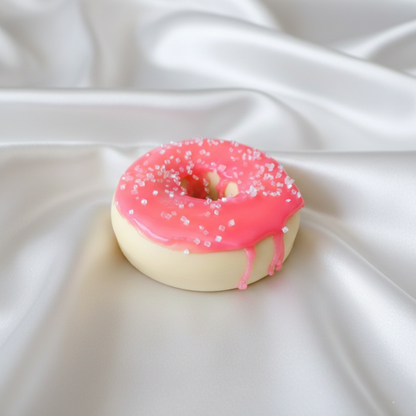 Vanilla Donut with Strawberry Glaze