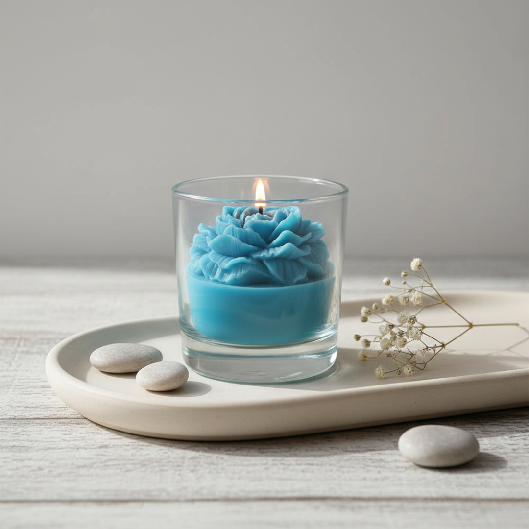 💙 Blue Peony Candle