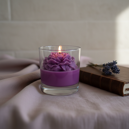 💜 Violet Peony Candle