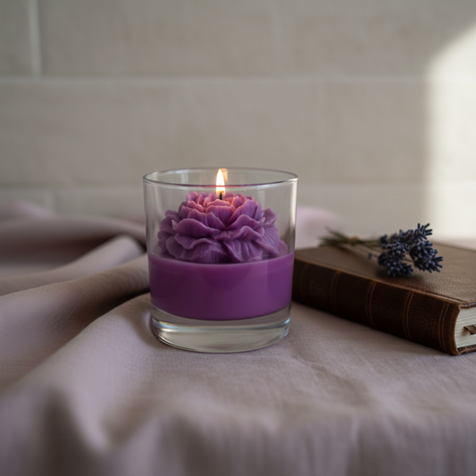 💜 Violet Peony Candle