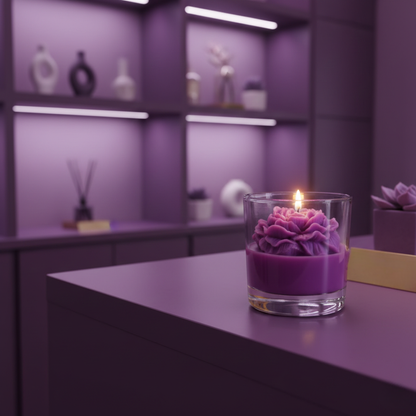 💜 Violet Peony Candle