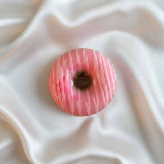 Strawberry Donut with White Glaze