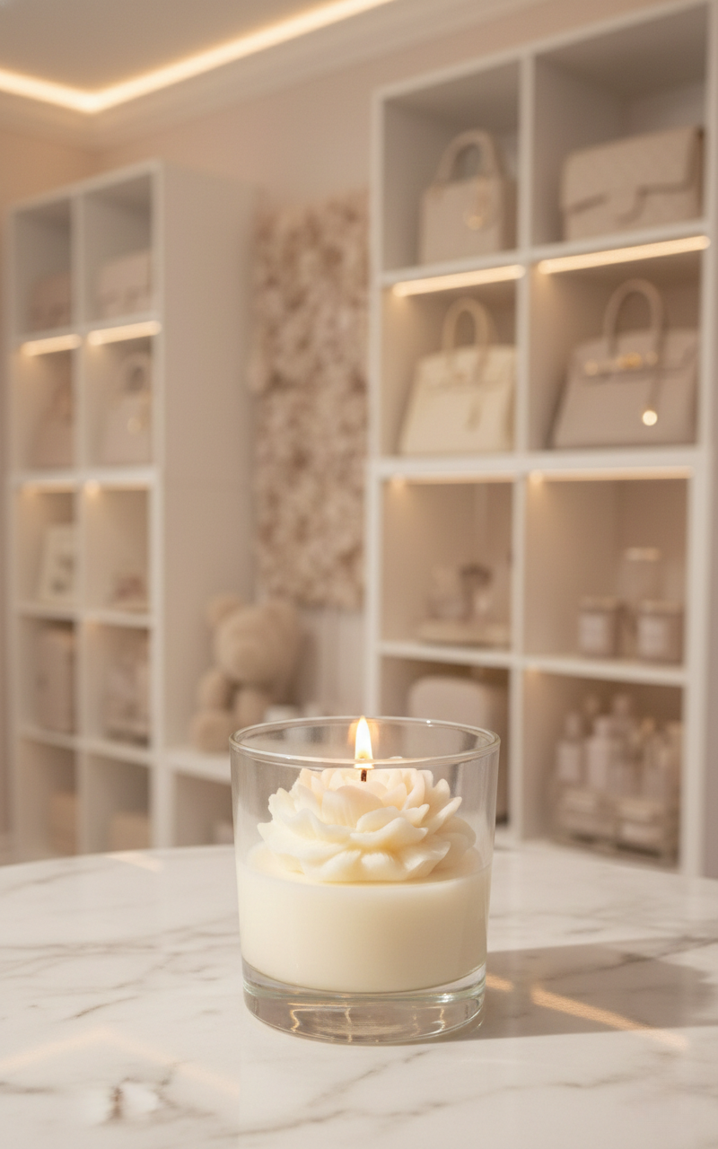 🤍 Ivory Peony Candle