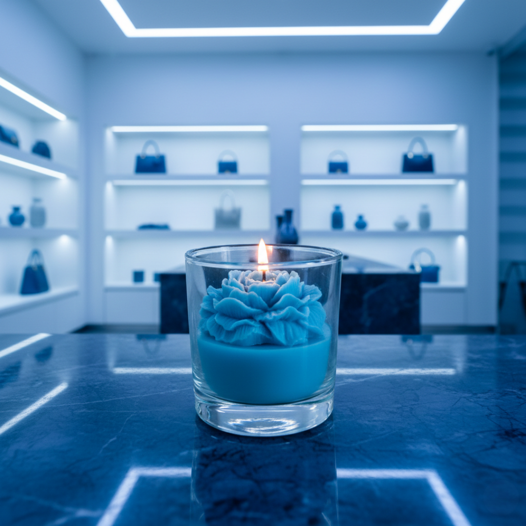💙 Blue Peony Candle