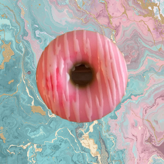 Strawberry Donut with White Glaze